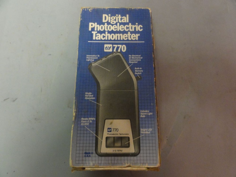TIF 770 Digital Photoelectric Tachometer