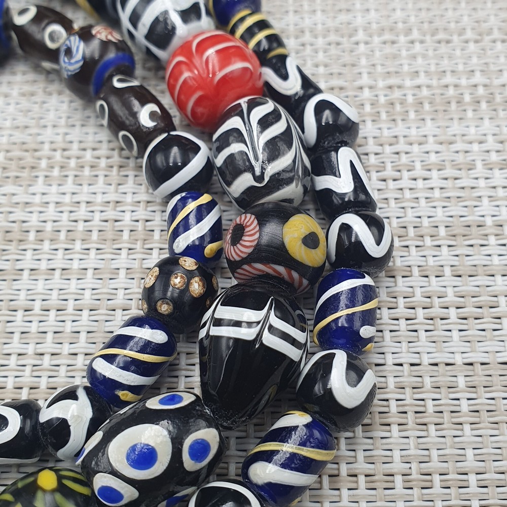 Venetian Style MultiGlass Multicolor Glass Beaded Necklace