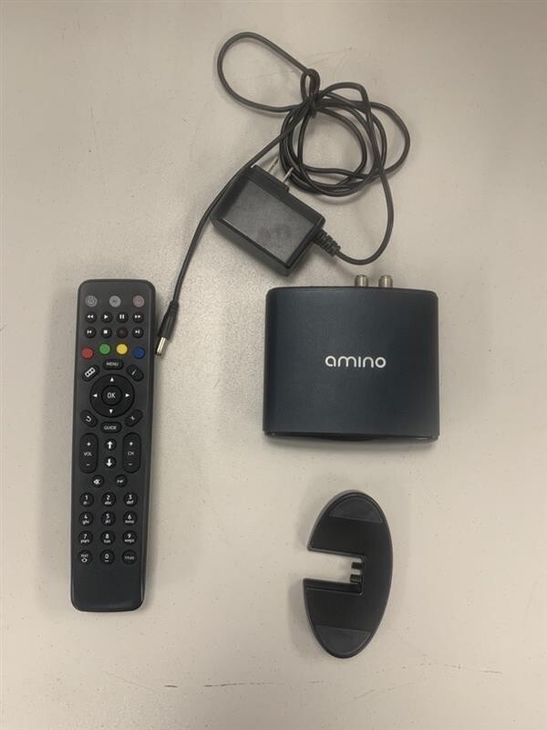 AMINO A140 DECODER SET TOP BOX ✅ STAND, REMOTE, POWER SUPPLY ✅HDMI OUTPUT