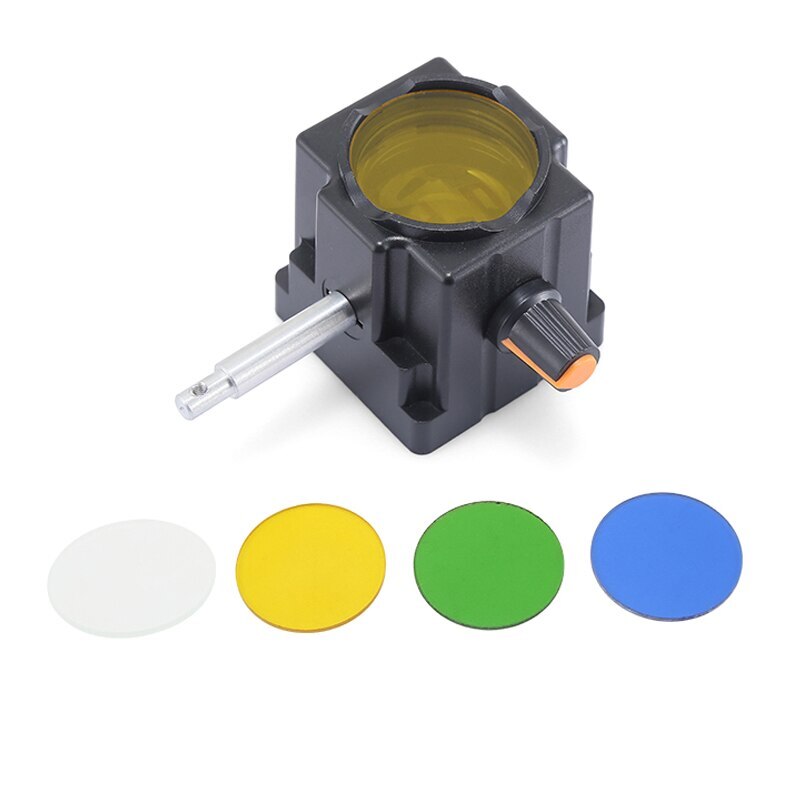 White USB Rechargeable Biological Microscope Adjustable LED Light Source