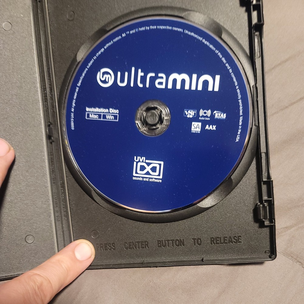 UVI ultramini MAC/PC installation disc ultra mini SOLD AS IS READ DESCRIPTION