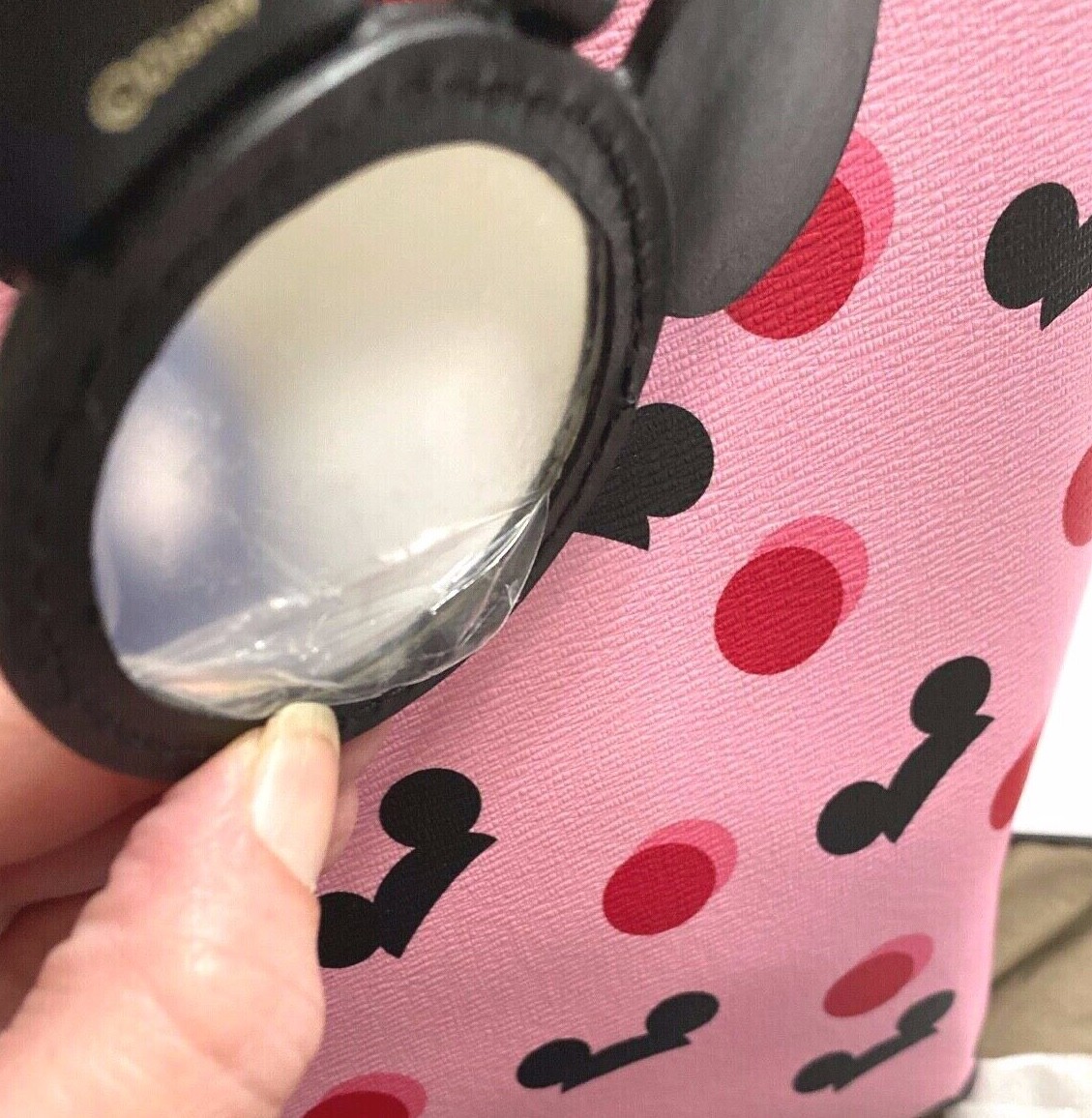 NWT! GENUINE Disney Parks Kate Spade~Mickey Mouse Pink Ears Hat Tote ACTUAL BAG