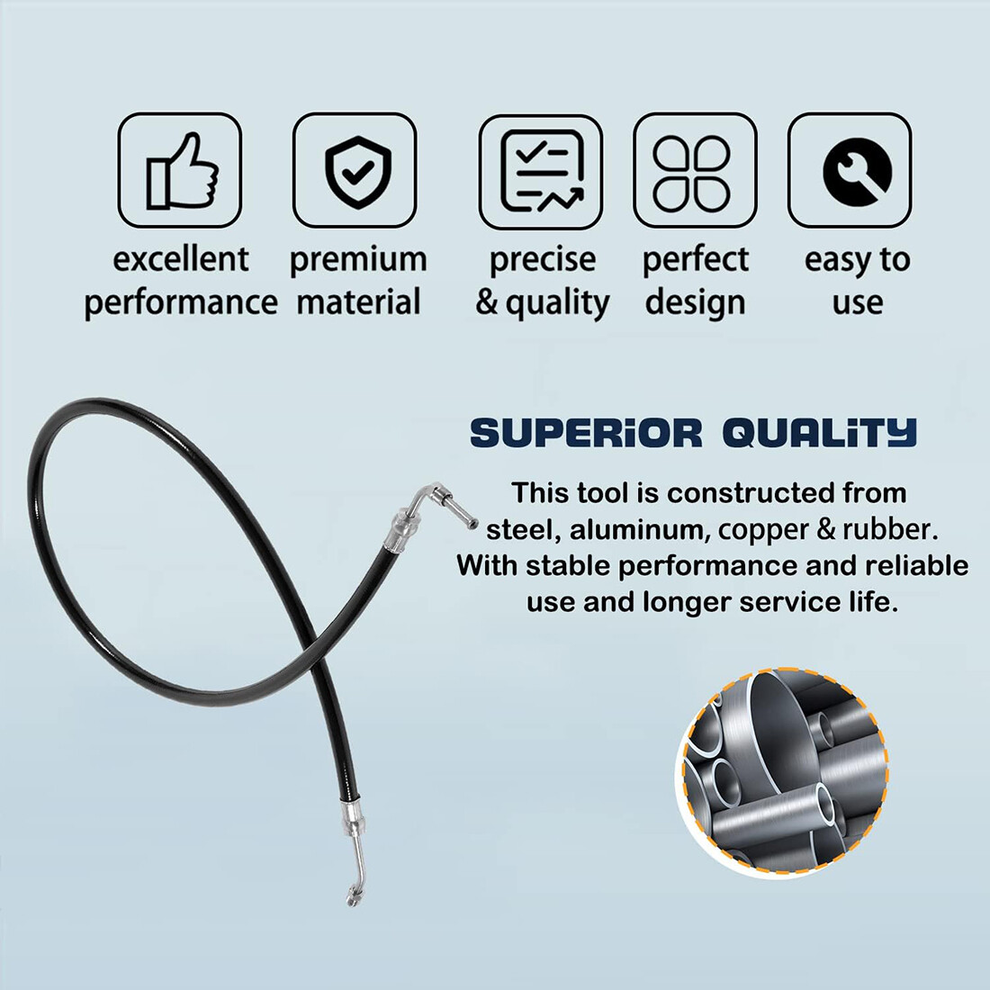 For Marine Mercruiser Power Trim Hose 32-861128 32-95859 for Mercury 18-2436 48"