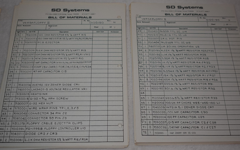 Versafloppy II Floppy Disk Controller SD Systems Syntech Vintage Publications