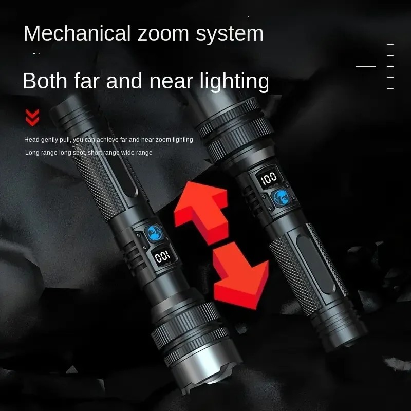 99000000 Lumen Super Bright LED Tactical Flashlight Rechargeable Work LED Lights