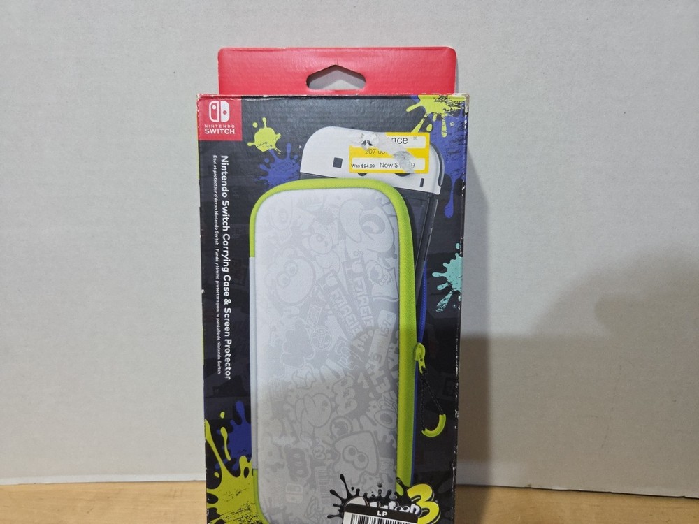 Nintendo Case & Screen Protector for Switch - Splatoon 3 Edition New