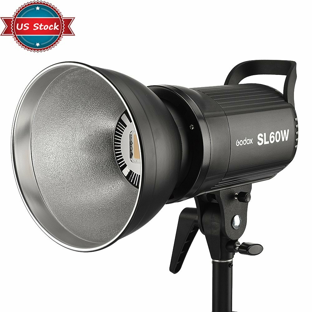 2pcs Godox SL-60W 5600K Studio LED Video Light Continuous Light With Remote