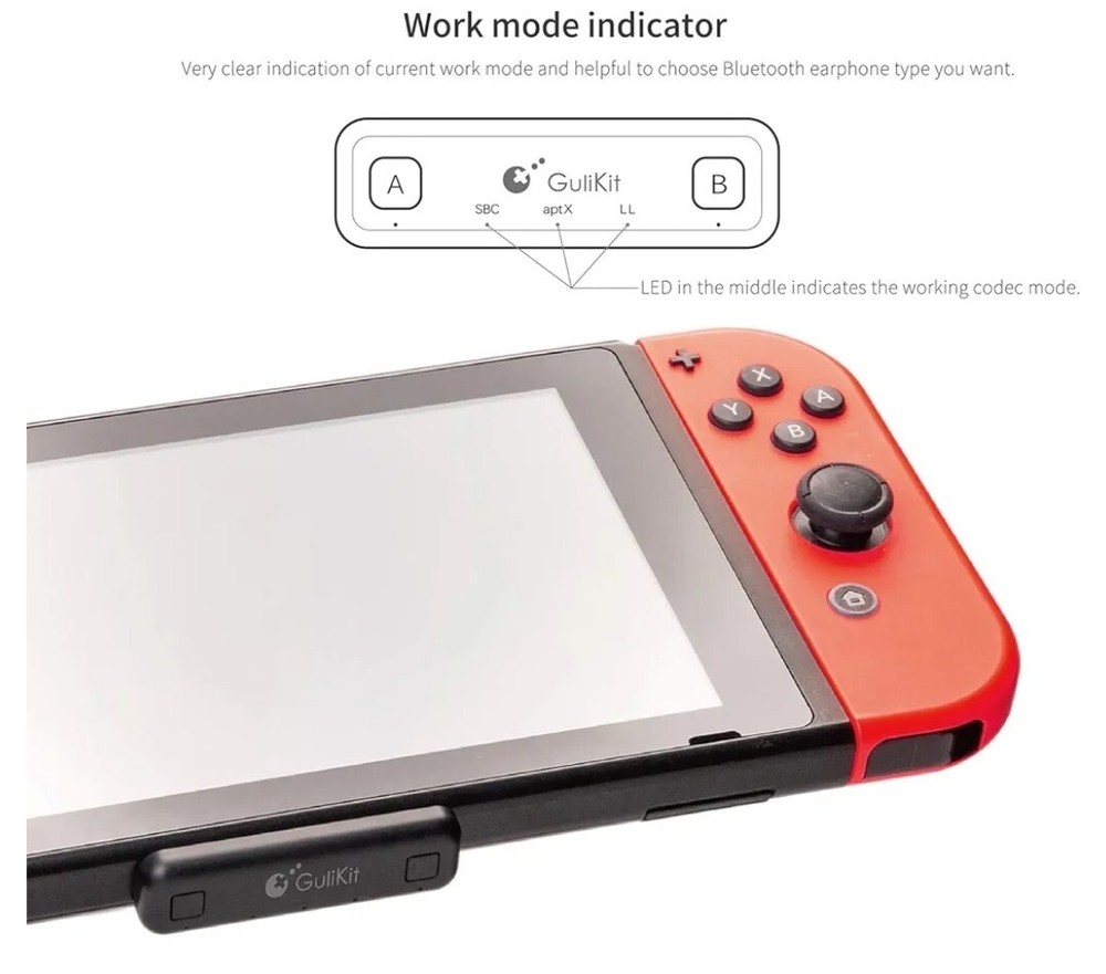 Gulikit Route Air Wireless Audio Kit for the Nintendo Switch/Lite/PS4/PC