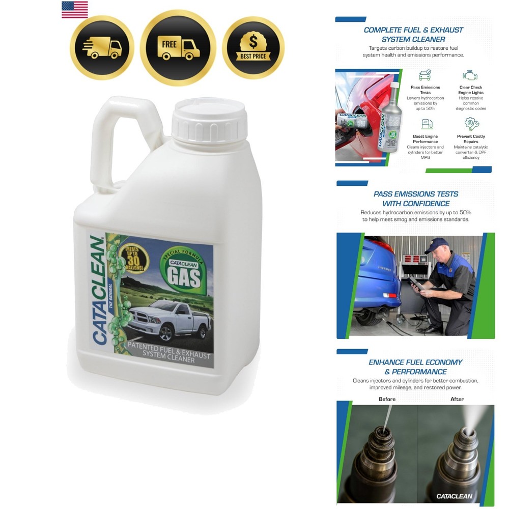 Fuel & Exhaust System Cleaner – Pass Emissions Tests – Clear Check Engine Lig...