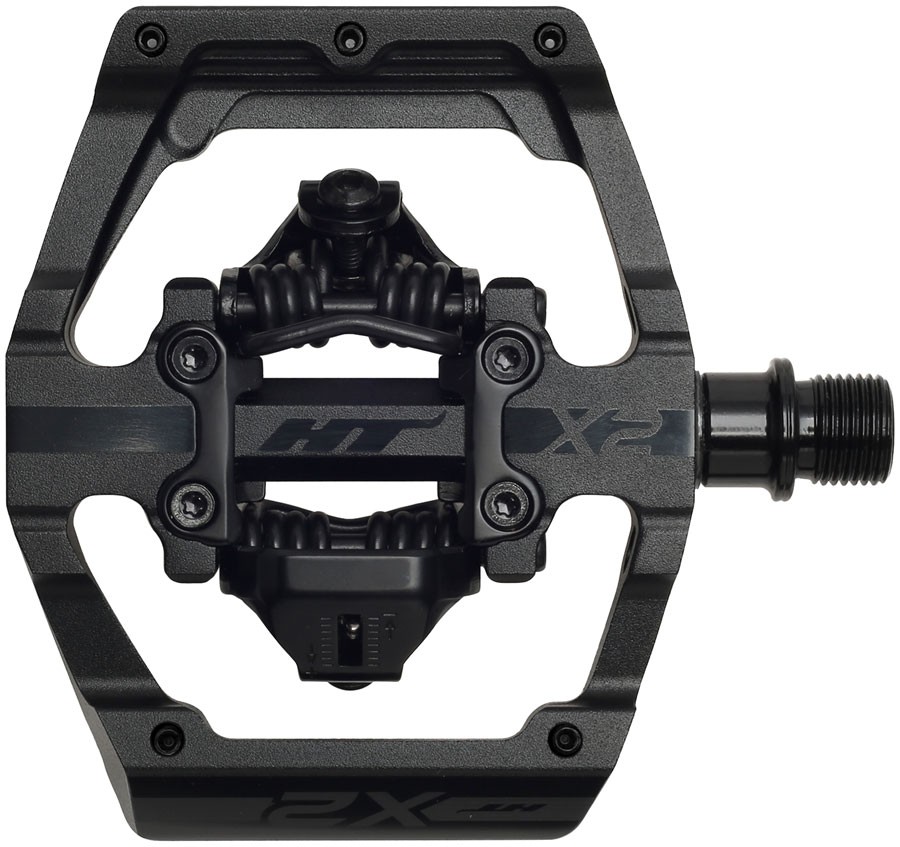 HT Components X2 Pedals - Dual Sided Clipless with Platform, Aluminum, 9/16",