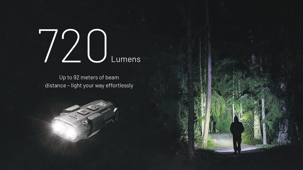 Nitecore TIP3 720 Lumen Rechargeable Keychain Flashlight (Black)