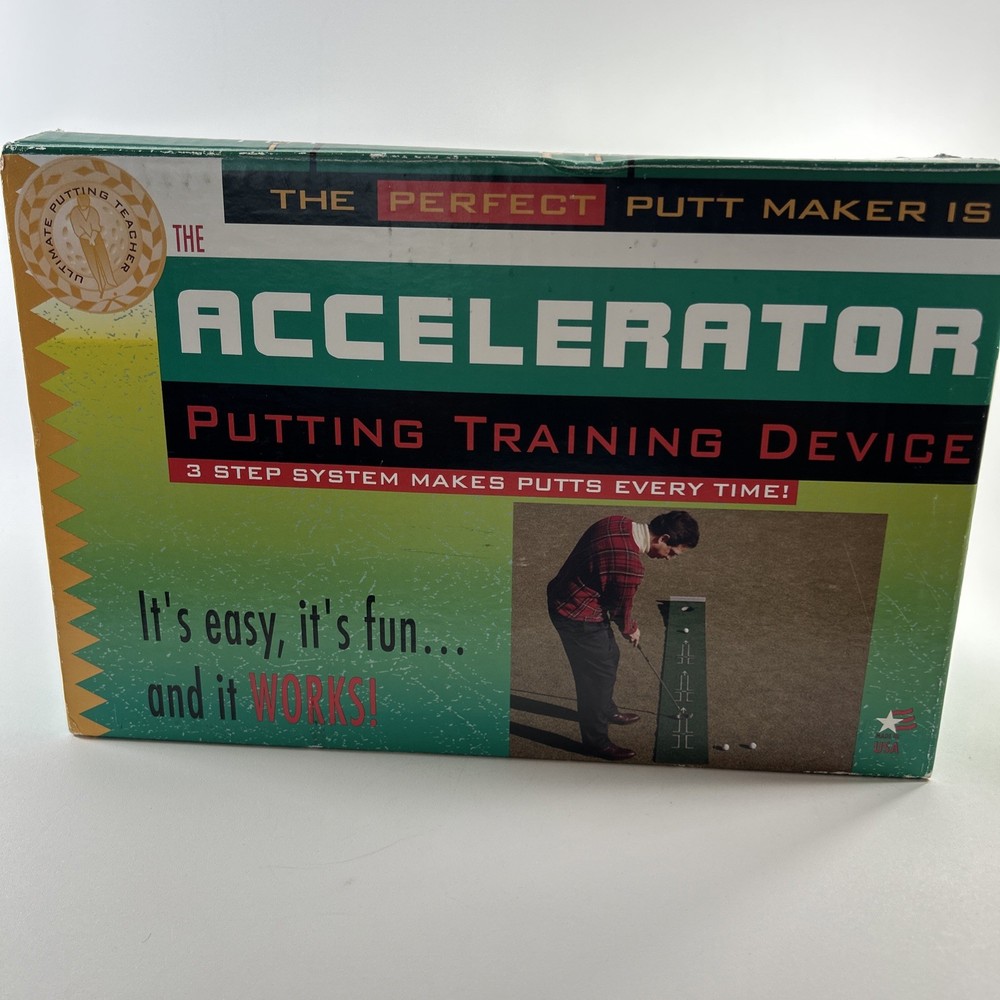 Golf Training The Accelerator Training Device Practice Mat with 3-Step System