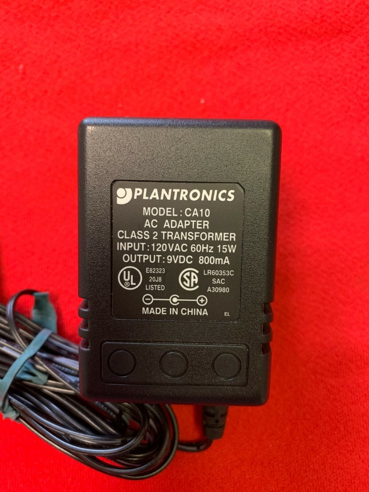 Plantronics CA10 AC Power Adapter 9 VDC 800 mA