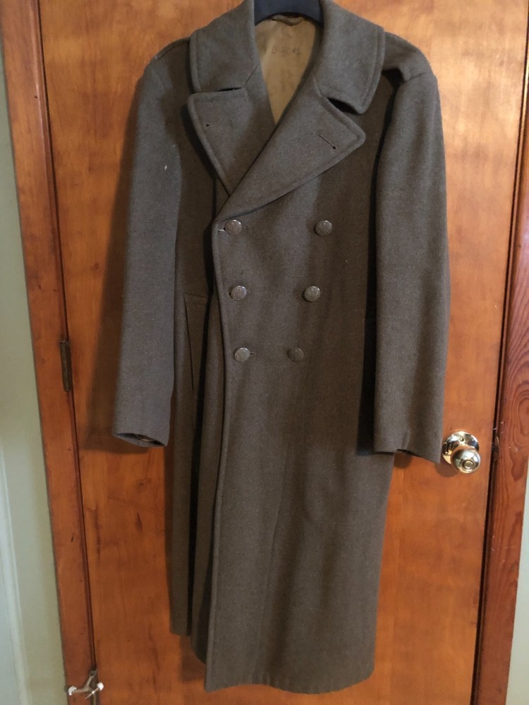 WWII wool overcoat 36 R