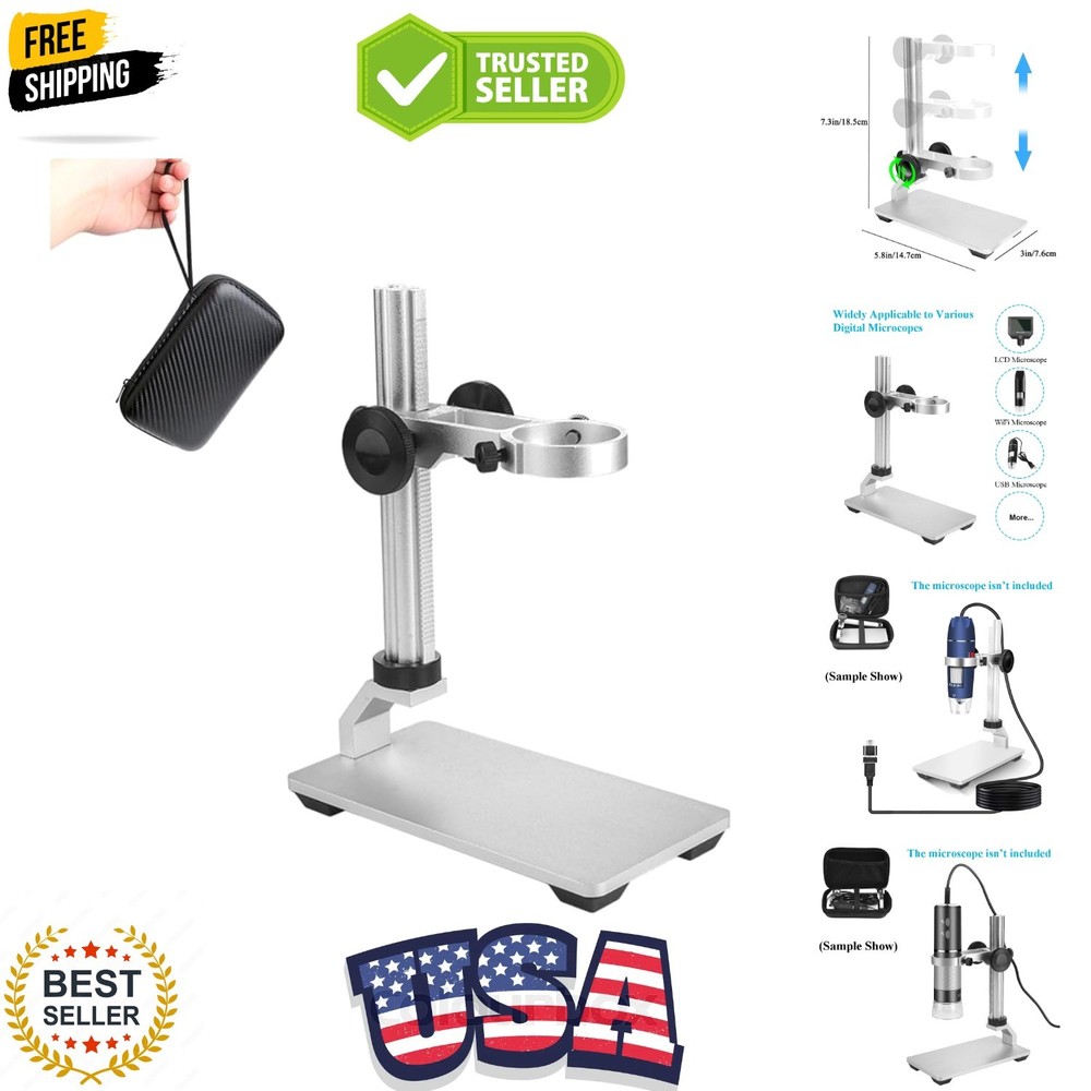 Aluminum Alloy Microscope Stand Holder for Digital Microscope, Stable and Dur...