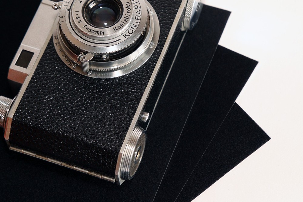 Camera Flock Material - 210 x 293mm Sheet - Self-Adhesive - Anti Reflective