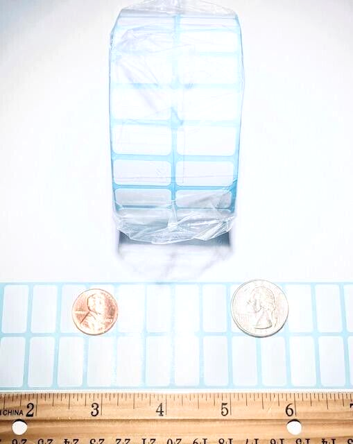 ROLL OF 3000 WHITE SQUARE LABELS ⭐(#1/BEST)⭐ GARAGE SALE RETAIL STORE PRICE TAGS