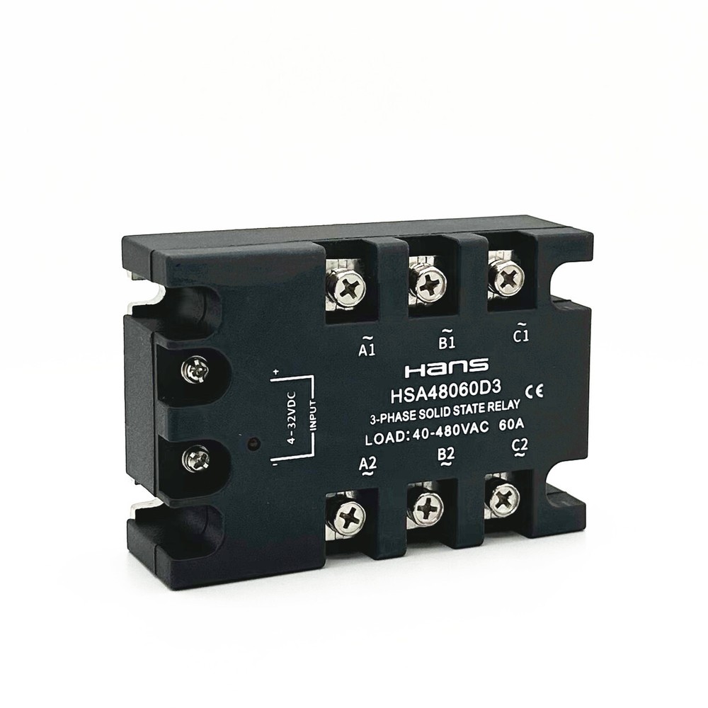 1x 40A~120A DC-AC 4-32VDC/40-480VAC Three-phase solid state relay