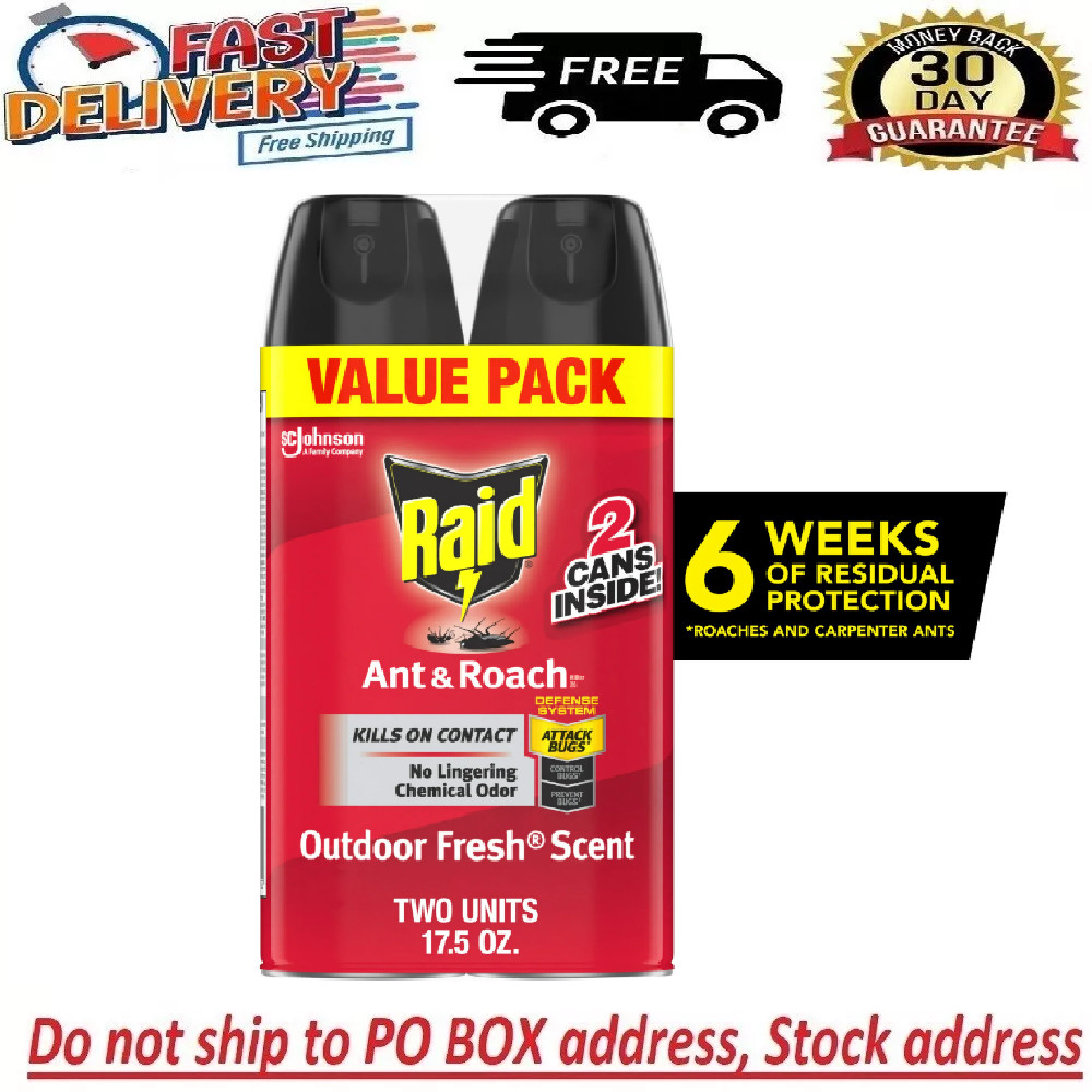 Raid® Ant & Roach Killer 26, Fragrance-free Bug Spray, 17.5 Fl. Oz. Multi Count.