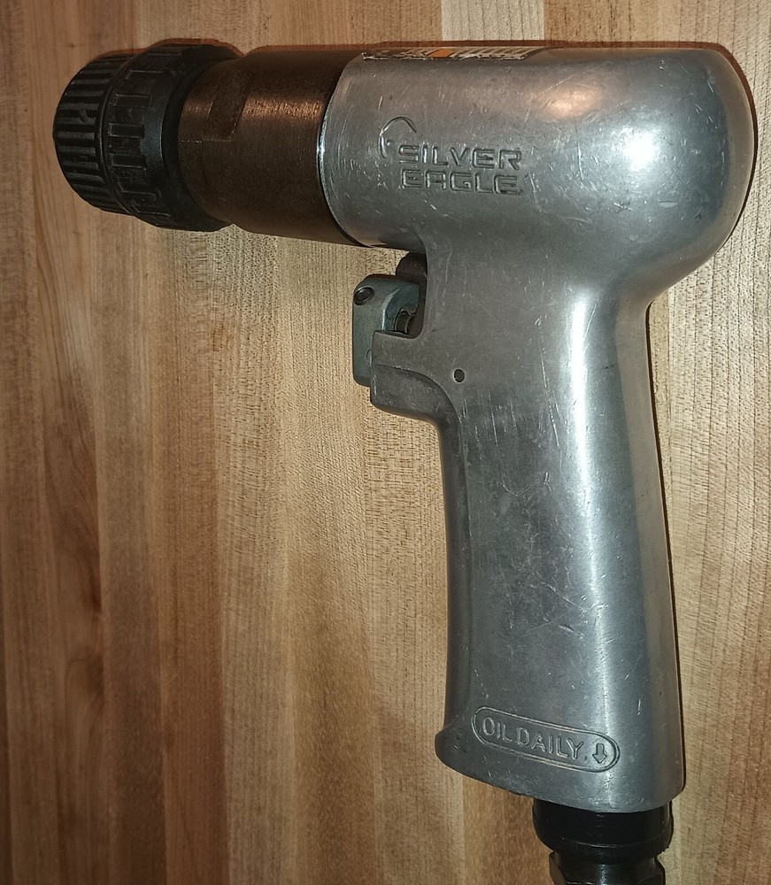 Silver Eagle SE144 3/8" Reversible Keyless Pneumatic Drill Fast Free Shipping .