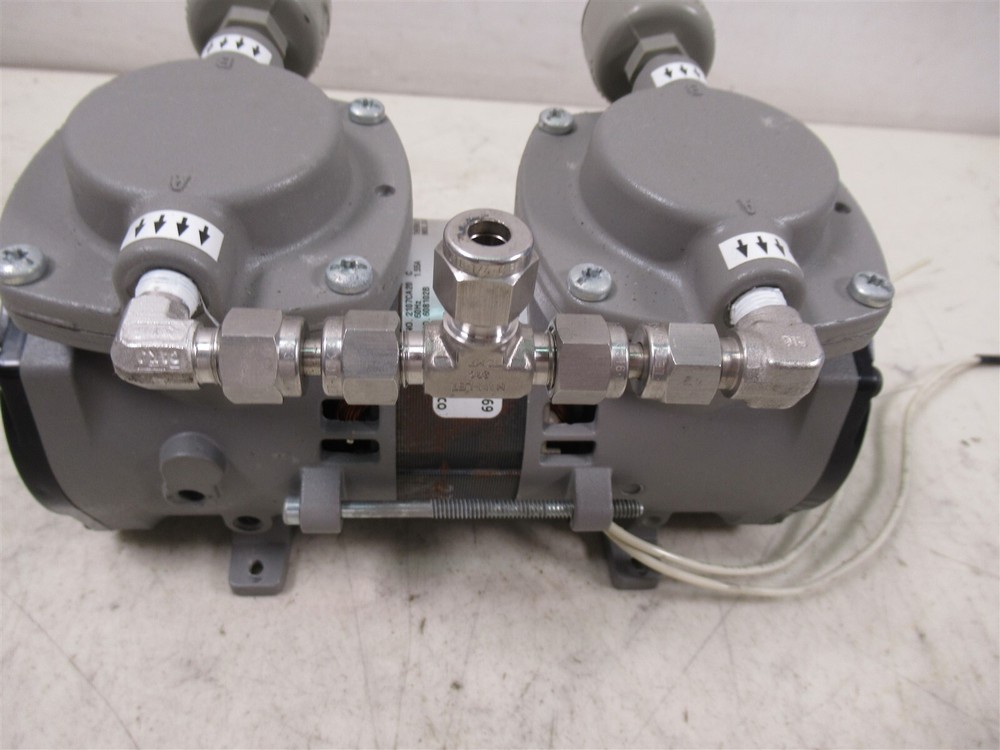 Thomas 2107CA20 C Motor Compressor / Vacuum Pump Dual Head Unit