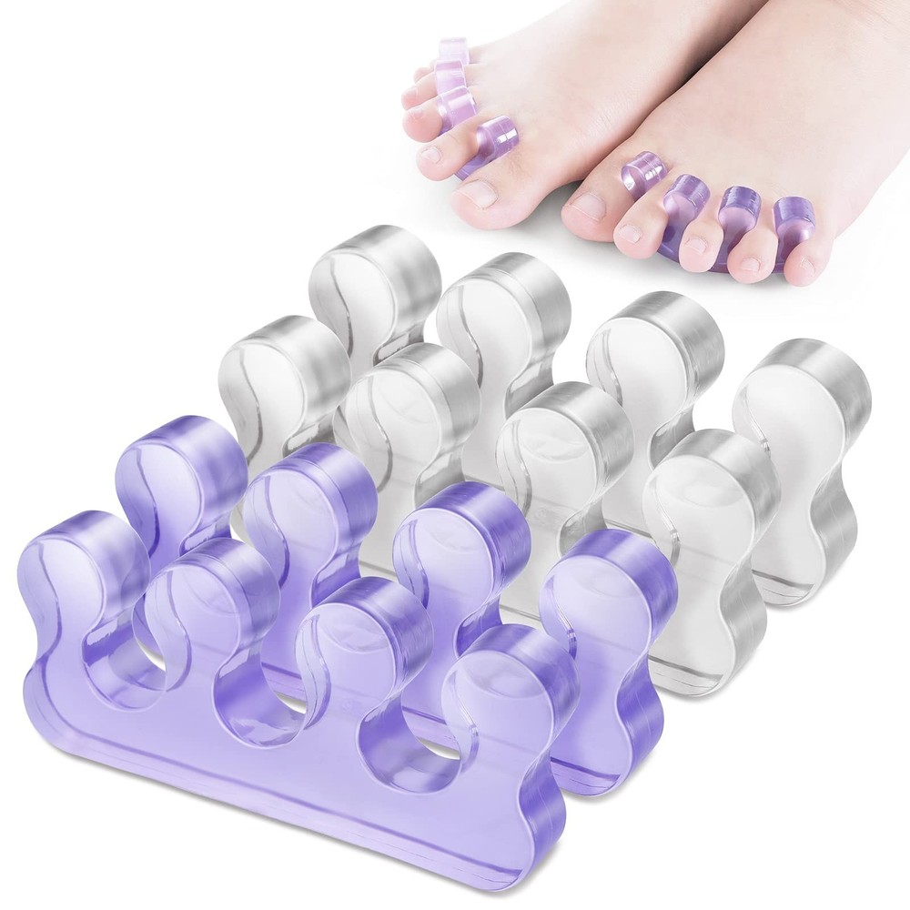 4Pcs Toe Separators Pedicure,Pedicure Toe Separators,Repeatable Washable Toen...