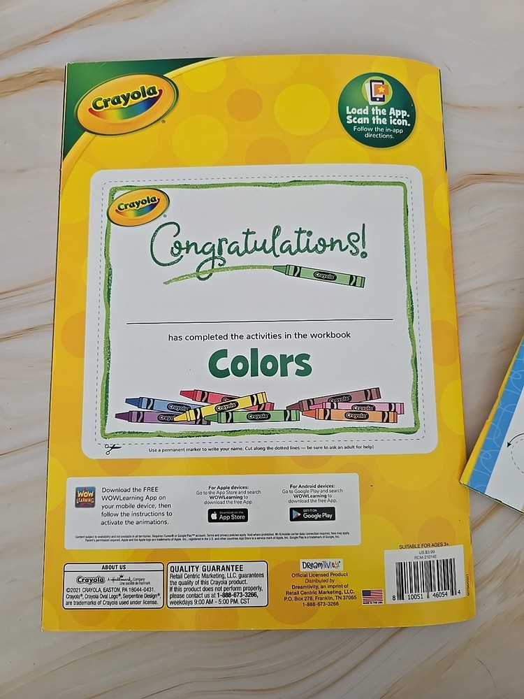 Crayola Workbook With STICKERS Set Of 2