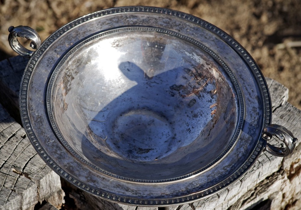 ANTIQUE Silver Plate Large Console BOWL Derby Silver Co. Made in USA c.1890's