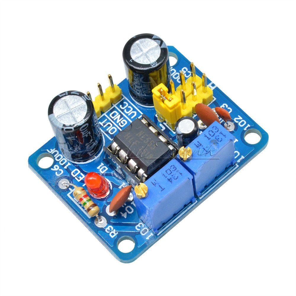 NE555 Duty Cycle and Frequency Adjustable Square Wave Module Board DIY Kit-