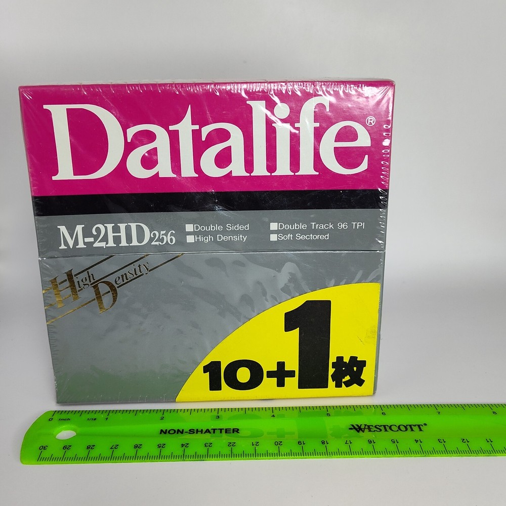 Datalife High Density Sealed Box M-2HD256 Vintage Computing NOS