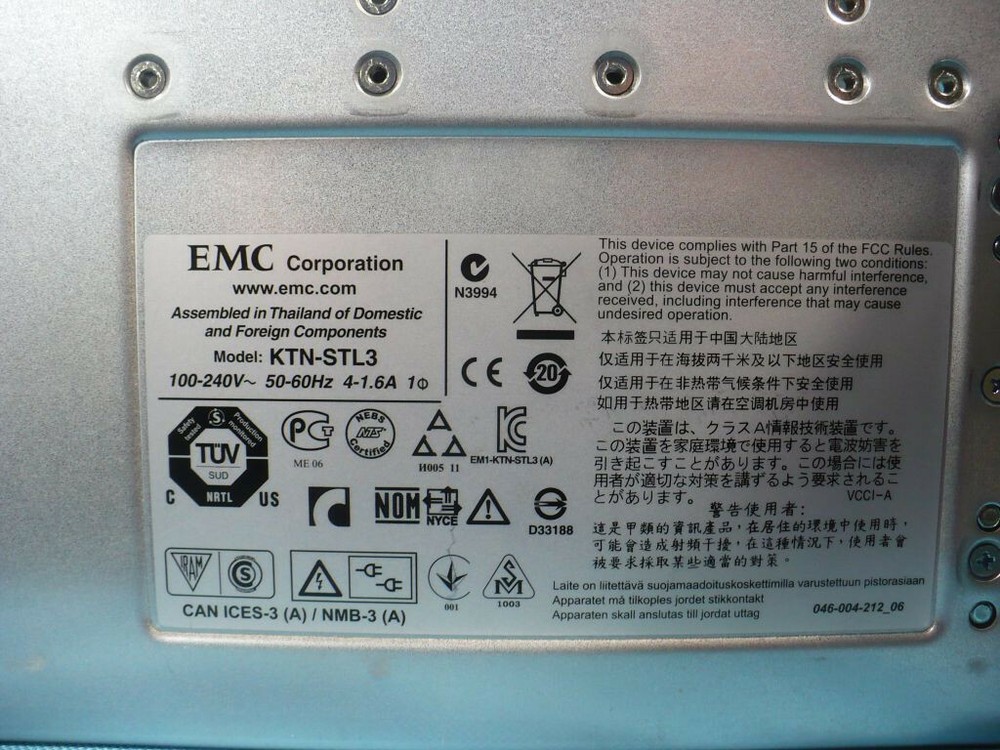 EMC KTN-STL3 15 Bay Hard Drive Enclosure Storage Array 2x SAS Link Module 2x PSU