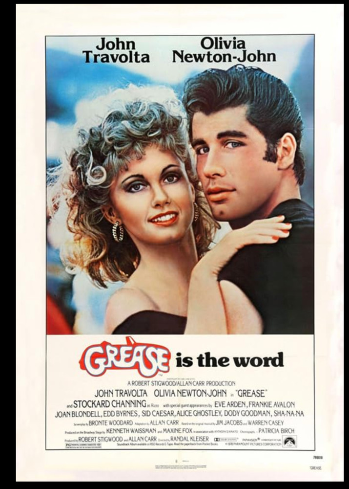 GREASE (15/12/77) 3rd Draft Script Travolta/Newton-John Paramount Prod Cvrs+COA