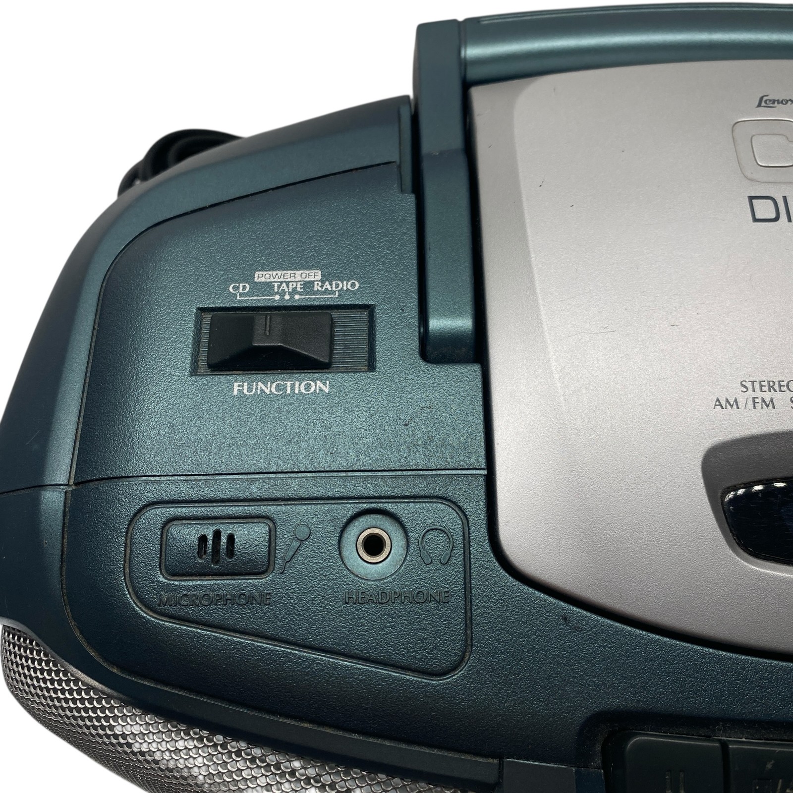 Ionexx Sound Portable CD Cassette Player Recorder AM/FM Radio Boombox Teal 2001