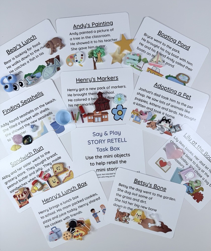 Preschool Activity Set with Mini Objects – 16 Learning Activities With Minis