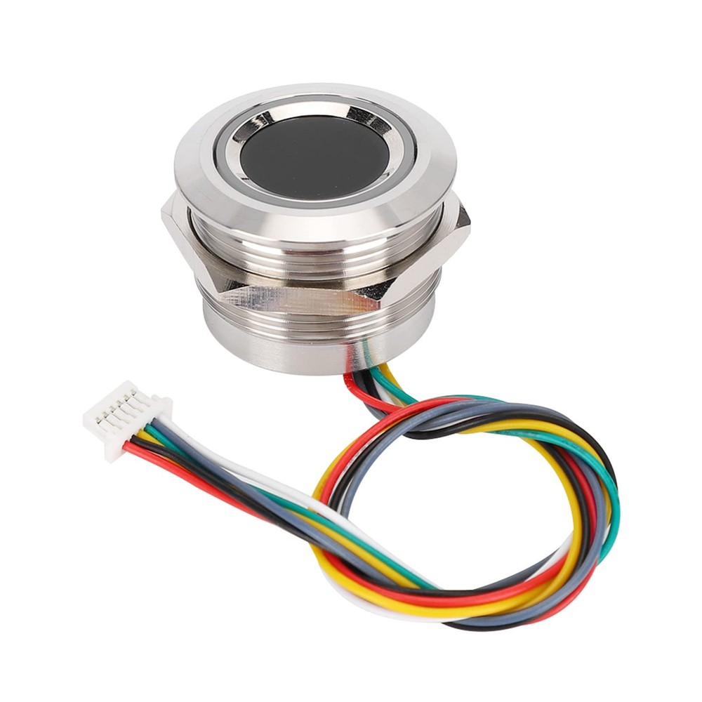 Circular Fingerprint Module, Fingerprint Scanner with 2 Color Indicator Light...