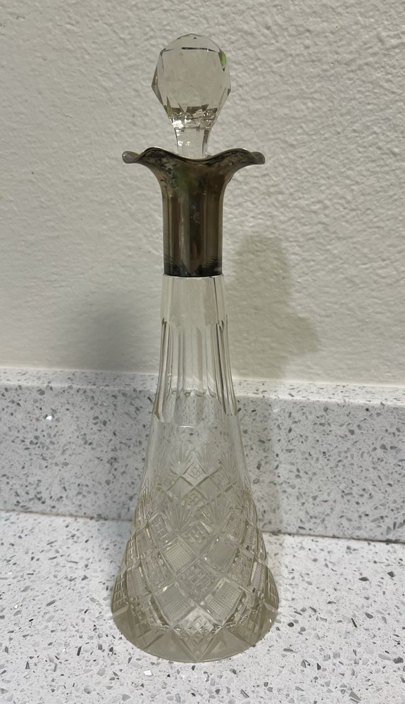 2 WMF Jugendstil Crystal Decanters
