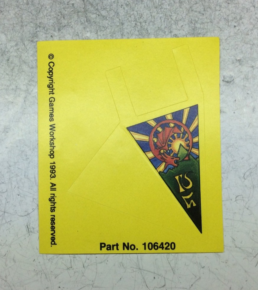 Games Workshop - WHFB High Elf Banner Sticker Sheet - Citadel OOP (E)