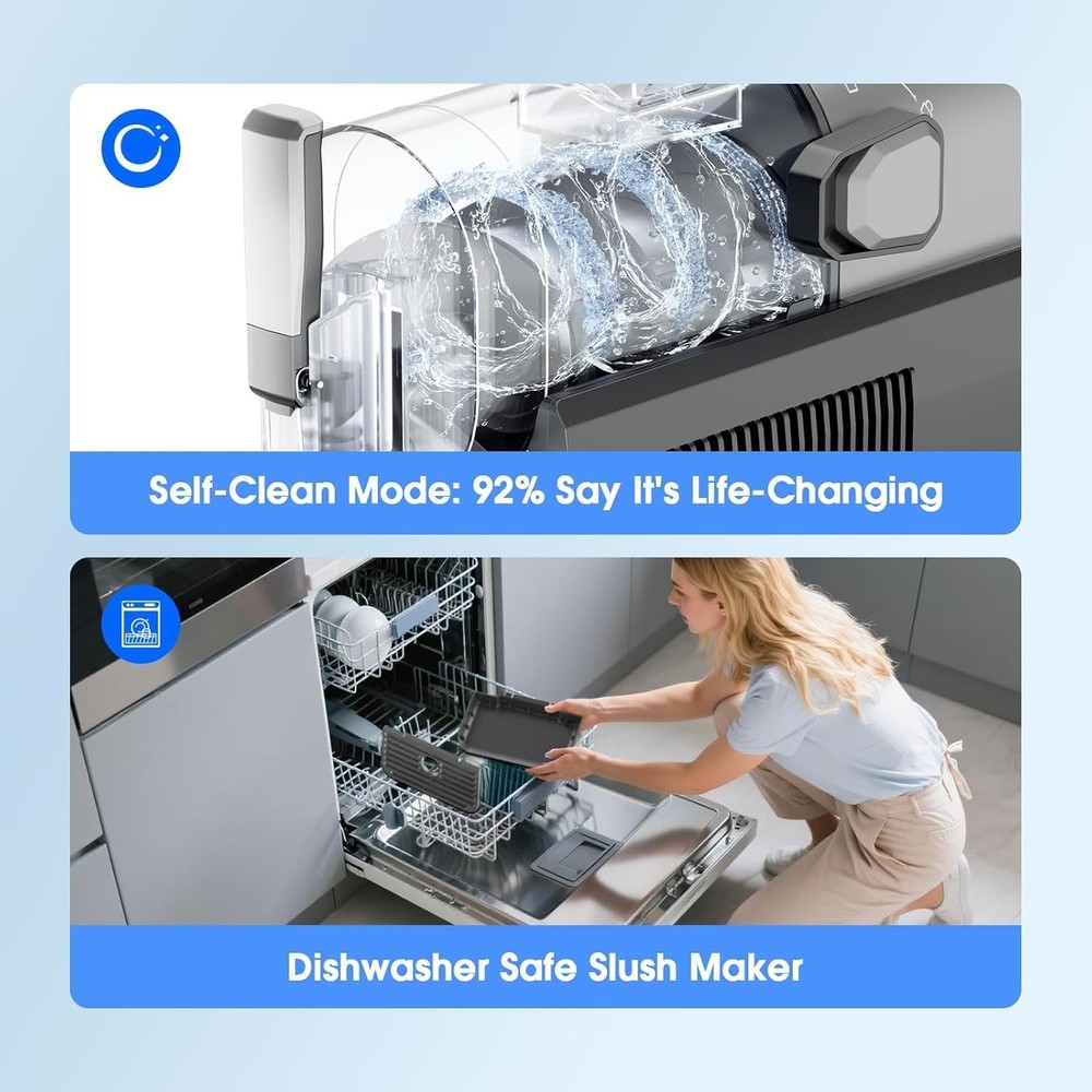 Slushie Machine Frozen Drink Maker Rapid Freezing 6 Presets Programs