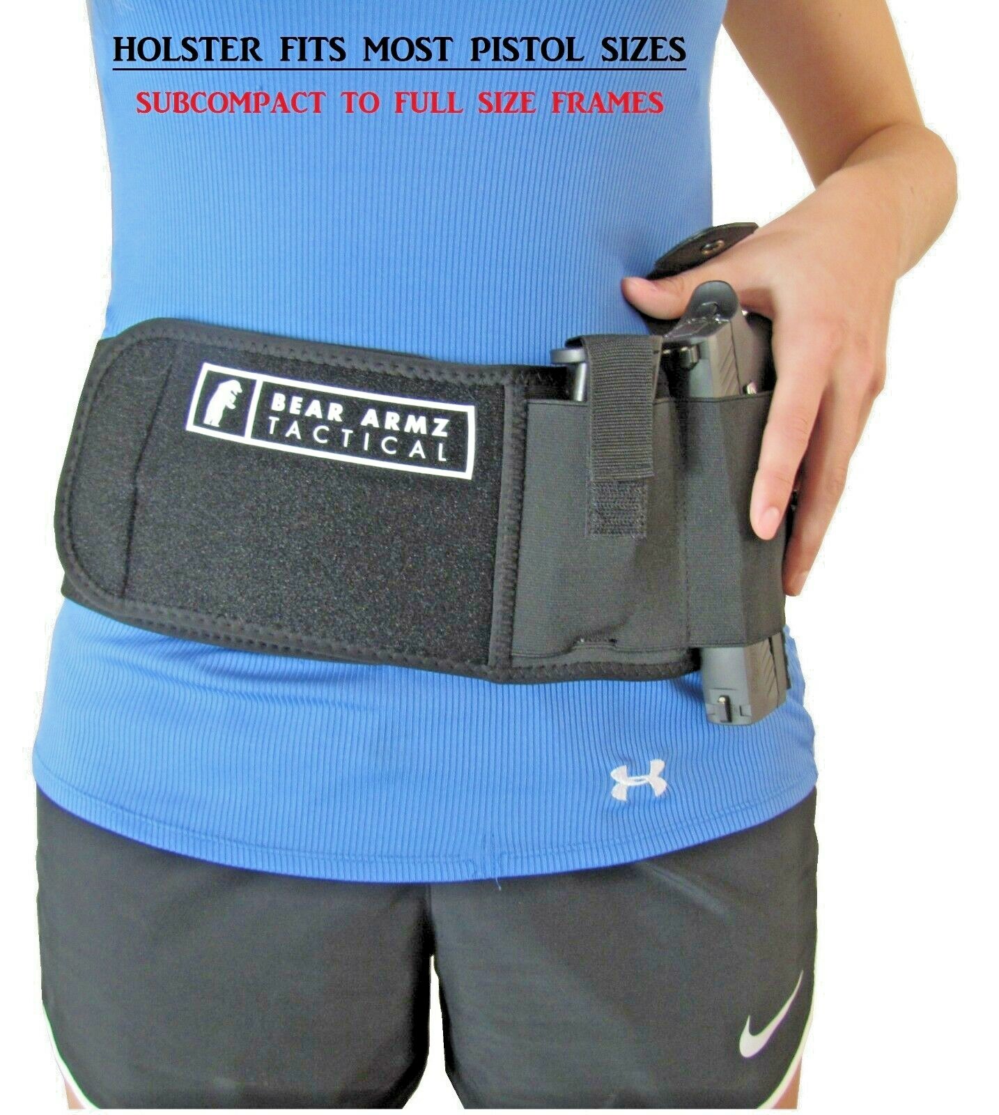 Belly Band Holster for Concealed Carry Fits Glock Sig S&W 9m IWB/OWB 2500+ SOLD
