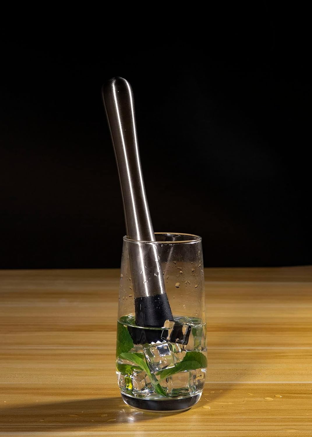 Ortarco 10 Inch Stainless Steel Muddler for Cocktail and 10 Silver