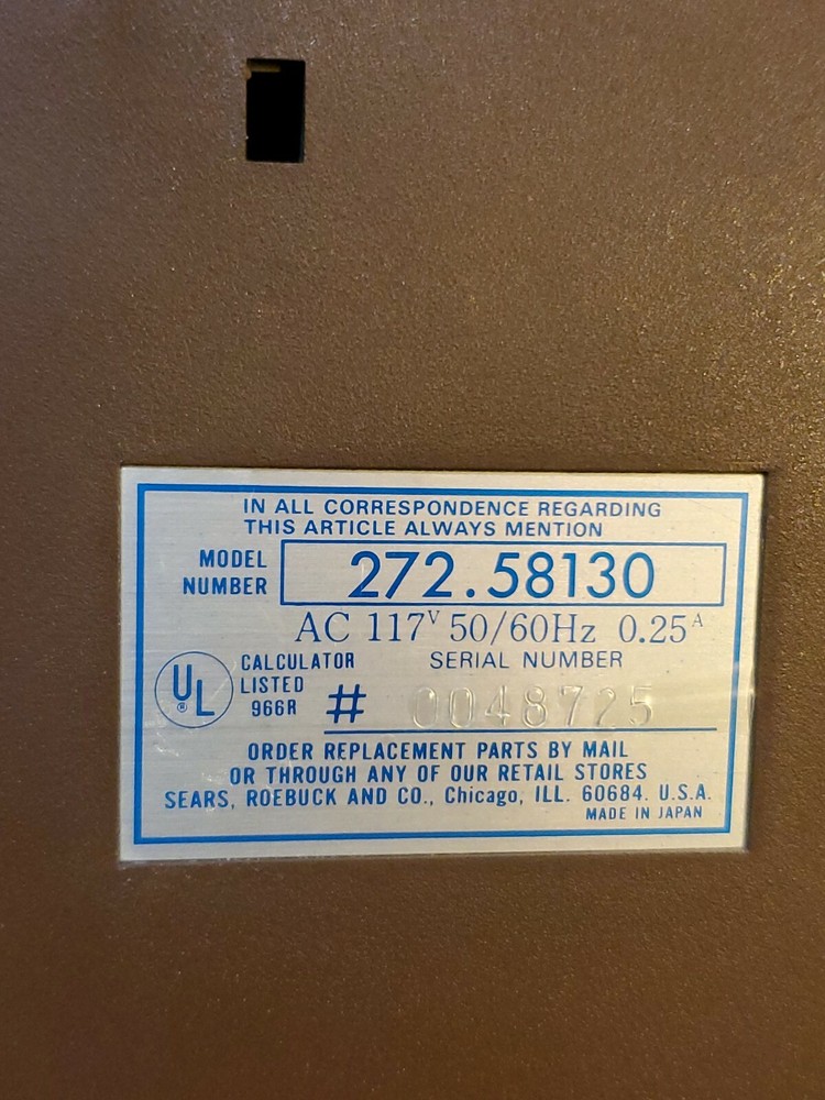 Vintage Sears PD 10 Adding Machine/Calculator Good Condition!