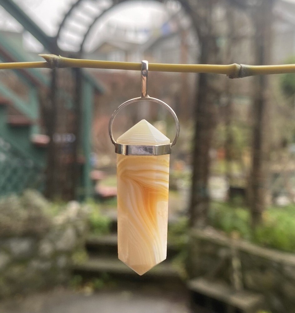 Beautiful Carnelian Agate Pendant-Personal Power Gem!