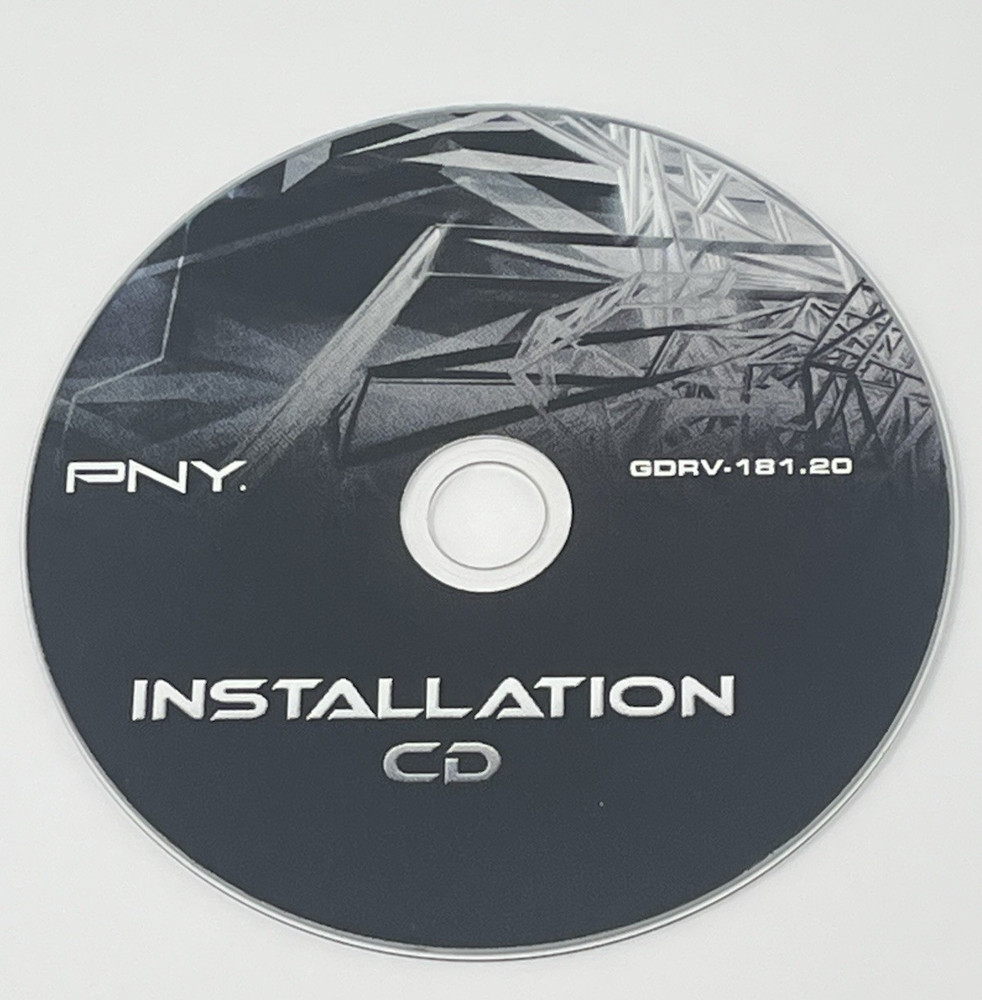 PNY Installation CD GDVR-181.20 Original Driver Software Disc Only