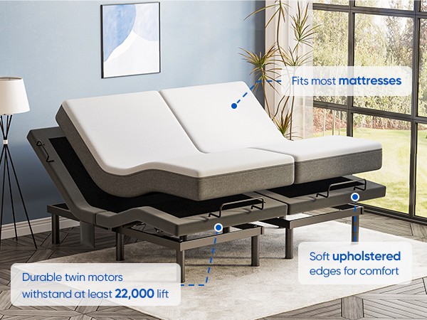 Used Adjustable Bed Frame Zero Gravity Powered Base w/ Massage Remote Twin XL
