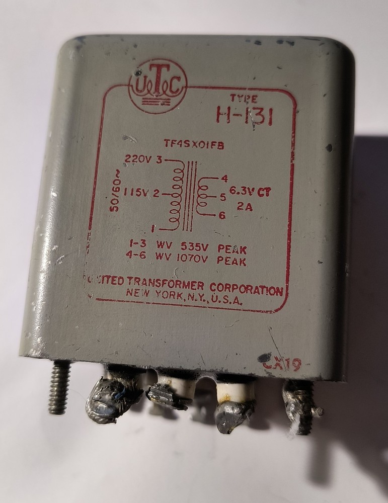 UTC H-131 Transformer VINTAGE