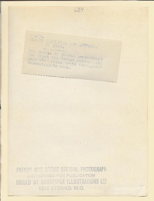 1918 Ruins Around Rheims Cathedral France 6x8 Original News Photo