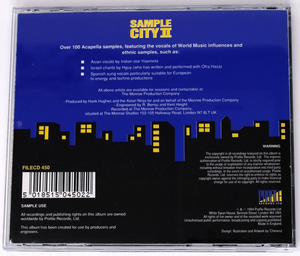 Profile Records Sample City II Sample/Sound Library/Sampling CD
