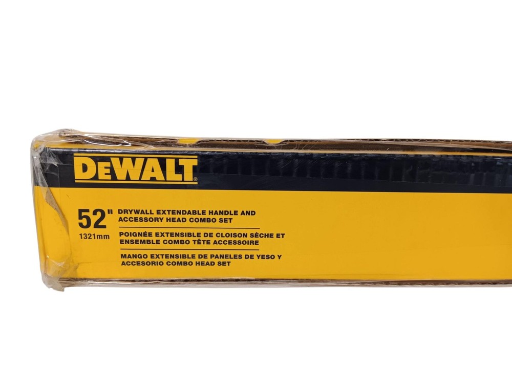DeWalt DXTT-2-882 52" Drywall Extendable Handle & Accessory Head Combo Set