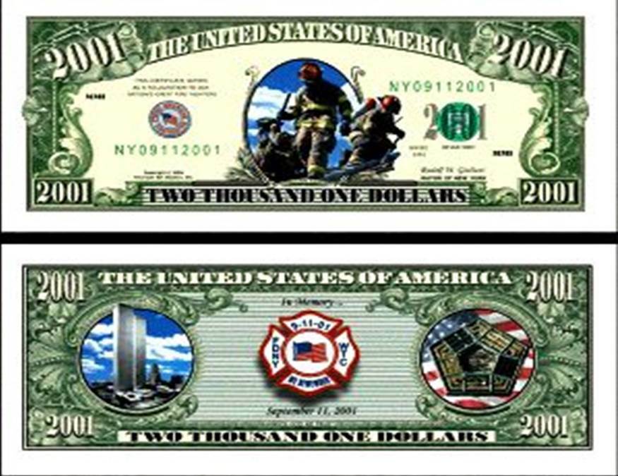 OUR FIRE FIGHTER NOVELTY NOTE (25 Bills)