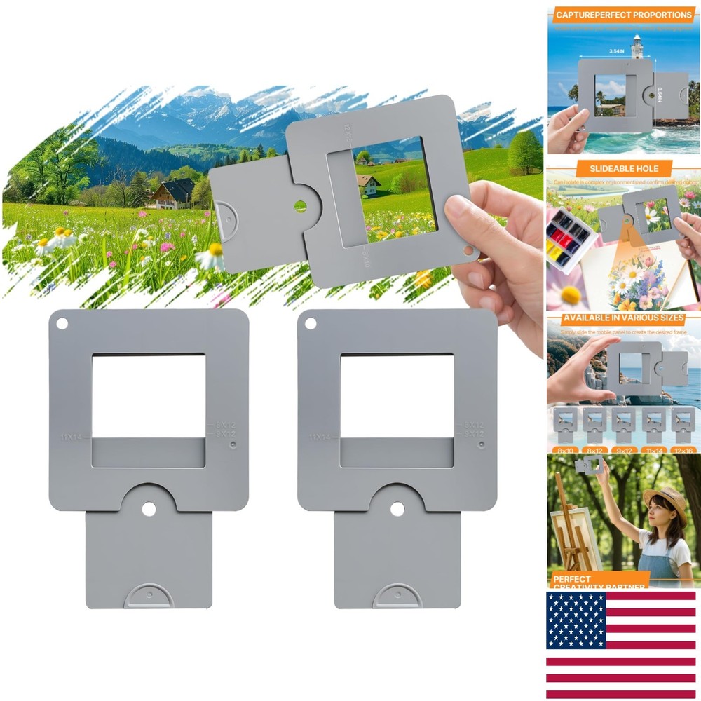 Adjustable Artist Viewfinder - 2 Pcs for Enhanced Composition & Color Isolation